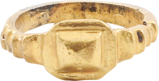 FINE ROMAN PROSTITUTE'S RING, C.100-300 AD, SIZE 3 ½ - Picardi Jewelry