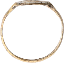 RARE EARLY CHRISTIAN RING, 3RD-6TH CENTURY AD, SIZE 9 ¾+ - Fagan Arms