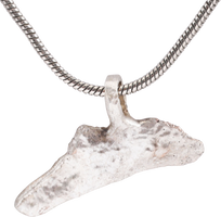GREEK/UKRAINIAN BRONZE DOLPHIN PENDANT NECKLACE, 5TH-4TH CENTURY BC - Picardi Jewelry