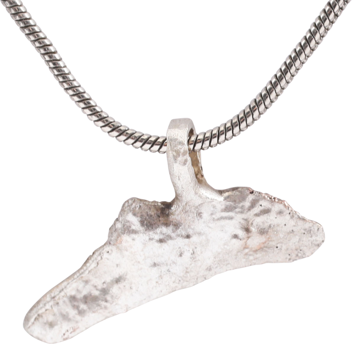GREEK/UKRAINIAN BRONZE DOLPHIN PENDANT NECKLACE, 5TH-4TH CENTURY BC - Picardi Jewelry
