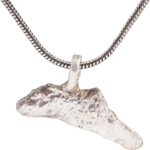 GREEK/UKRAINIAN BRONZE DOLPHIN PENDANT NECKLACE, 5TH-4TH CENTURY BC - Picardi Jewelry