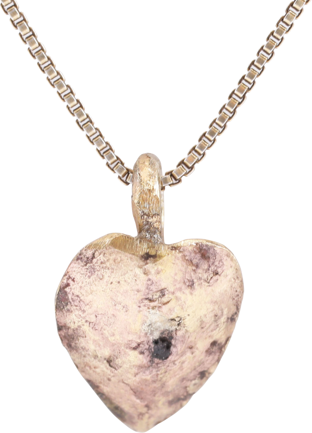 VIKING HEART PENDANT NECKLACE, C.750-850 AD - Picardi Jewelry