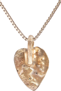 VIKING HEART PENDANT NECKLACE, C.750-850 AD - Picardi Jewelry