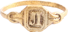 EUROPEAN SIGNET RING C.1890-1910, SIZE 7 ¾ - Picardi Jewelry