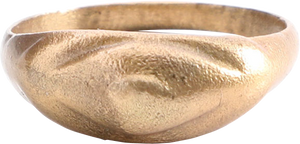 ANCIENT ROMAN/MEDIEVAL EVIL EYE RING, 4TH-8TH CENTURY AD, SIZE 8 - Picardi Jewelry