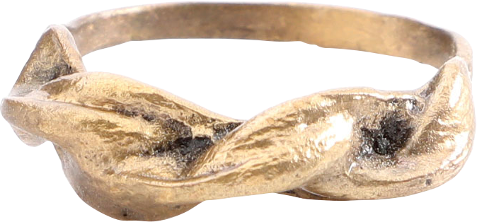 FINE VIKING WARRIOR’S ROPED OR TWIST RING, C.866-1067 AD, SIZE 11 ¼ - Picardi Jewelry