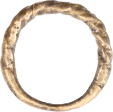 VIKING ROPED OR TWIST WEDDING RING, 866-1067 AD, SIZE 10 - Picardi Jewelry