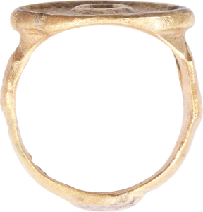 ROMAN EVIL EYE RING 3RD-5TH CENTURY AD, SIZE 8 - Picardi Jewelry