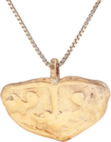 SCANDINAVIAN HEART PENDANT NECKLACE, 12TH-13TH CENTURY AD - Picardi Jewelry