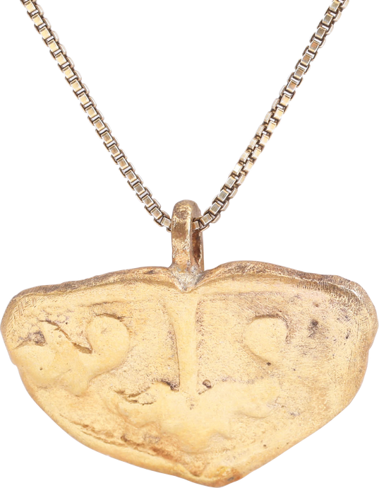 SCANDINAVIAN HEART PENDANT NECKLACE, 12TH-13TH CENTURY AD - Picardi Jewelry