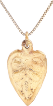 VIKING HEART PENDANT NECKLACE, C.950-1050 AD - Picardi Jewelry