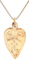 VIKING HEART PENDANT NECKLACE, C.950-1050 AD - Picardi Jewelry