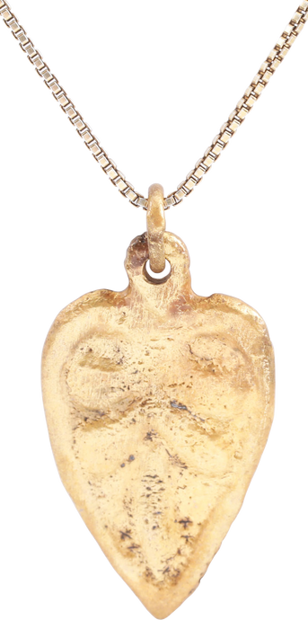 VIKING HEART PENDANT NECKLACE, C.950-1050 AD - Picardi Jewelry