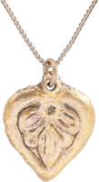 FINE ANCIENT VIKING HEART PENDANT, C.850-1050 AD - Picardi Jewelry