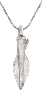 EUROPEAN BRONZE ARROWHEAD NECKLACE, 700-400 BC - Picardi Jewelry