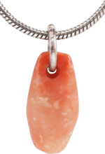 PRECOLUMBIAN STONE PENDANT NECKLACE, C.500-1600 AD - Picardi Jewelry