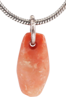 PRECOLUMBIAN STONE PENDANT NECKLACE, C.500-1600 AD - Picardi Jewelry
