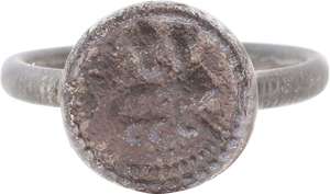 EUROPEAN ANTI REFORMATION (CATHOLIC) RING, 16TH CENTURY, SIZE 9 ¾-10 - Picardi Jewelry