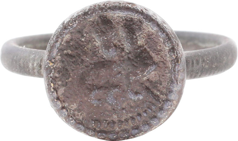 EUROPEAN ANTI REFORMATION (CATHOLIC) RING, 16TH CENTURY, SIZE 9 ¾-10 - Picardi Jewelry