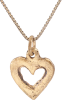 ANCIENT VIKING HEART PENDANT NECKLACE, 866-1067 AD - Picardi Jewelry