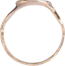 MEDIEVAL EUROPEAN CHRISTIAN RING, 15TH-17TH CENTURY, SIZE 10+ - Picardi Jewelry