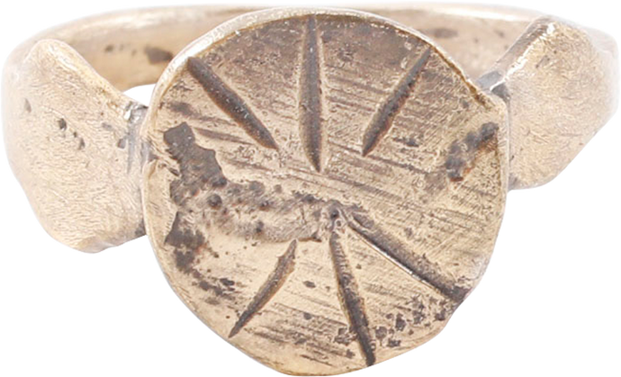 MEDIEVAL EUROPEAN CHRISTIAN RING, SIZE 6 ¼ - Picardi Jewelry
