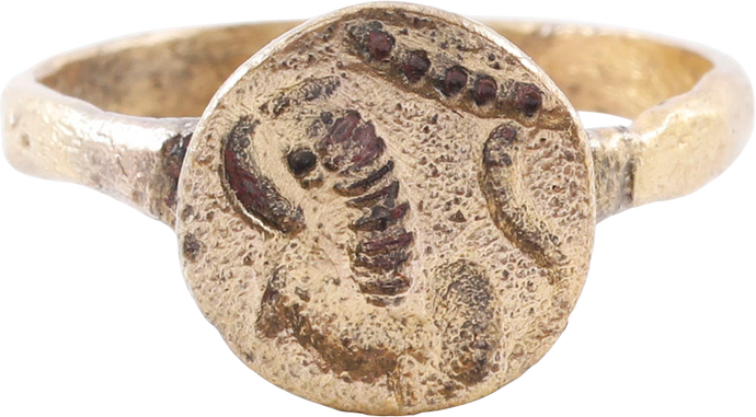 FINE ROMAN SIGNET RING 1ST-4TH CENTURY AD, SIZE 10 - Picardi Jewelry