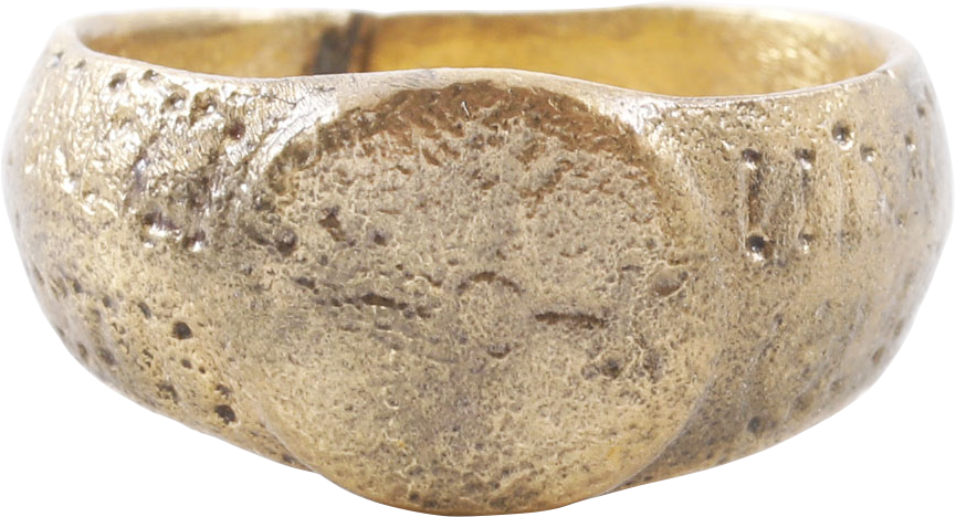 FINE BYZANTINE CHRISTIAN RING C.500-900 AD, SIZE 9 - Picardi Jewelry
