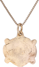RARE ANCIENT VIKING HEART PENDANT NECKLACE, C.850-1050 AD - Picardi Jewelry