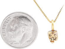 MEDIEVAL TIBETAN SKULL PRAYER BEAD C.1400-1550 - Picardi Jewelry