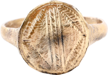 MEDIAVEL (BYZANTINE) CHRISTIAN RING, 5TH-9TH CENTURY AD, SIZE 10 ¼ - Picardi Jewelry