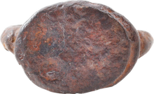 ROMAN IRON SIGNET/FIGURAL RING, C.500-100 BC, SIZE 4 - Picardi Jewelry