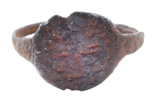 ROMAN CHRISTIAN RING C.300-600 AD, SIZE 8 ¼ - Fagan Arms