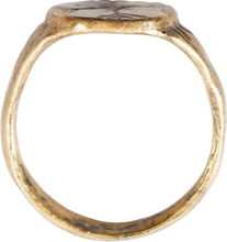 MEDIEVAL EUROPEAN CHRISTIAN RING C.600-900 AD, SIZE 10 ¼ - Fagan Arms