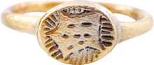 MEDIEVAL MYSTIC RING, 12th-14th CENTURY, SIZE 7 1/2 - Picardi Jewelry