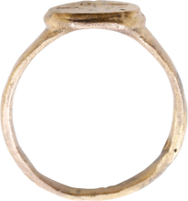 MEDIEVAL EUROPEAN CHRISTIAN RING C.6TH-10 CENTURY AD 10 ¾ - Picardi Jewelry