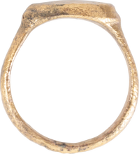 ROMAN SIGNET RING, 100-450 AD, SIZE 7 ¾ - Picardi Jewelry