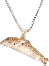 GREEK/UKRAINE BRONZE DOLPHIN PENDANT NECKLACE, 5TH-4TH CENTURY BC - Picardi Jewelry