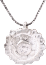 ROMAN/MEDIEVAL WHEEL OF FORTUNE AMULET NECKLACE, 5TH-7TH CENTURY AD