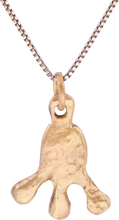 ROMAN WHEEL OF FORTUNE AMULET NECKLACE, 3RD-5TH CENTURY AD