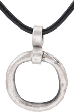 CELTIC FUNERARY PROSPERITY RING NECKLACE, C.400-100 BC - Picardi Jewelry