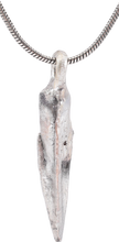 FINE GREEK SOCKETED ARROWHEAD NECKLACE, 690-250 BC - Picardi Jewelry