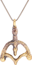 FINE ANCIENT VIKING LUNAR PENDANT NECKLACE 10TH-EARLY 11TH CENTURY - Picardi Jewelry