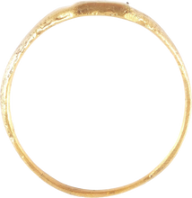 FINE MEDIEVAL EUROPEAN RING, SIZE 10 1/4