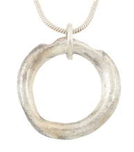 CELTIC PROSPERITY RING NECKLACE, C.300-100 BC - Picardi Jewelry