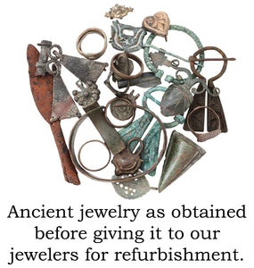 RARE VIKING WARRIOR’S BRACELET PENDANT NECKLACE, 10th-11th CENTURY AD - Picardi Jewelry