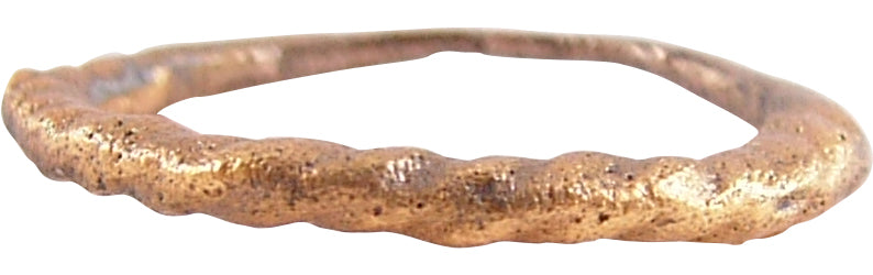 VIKING TWISTED RING 9th-10th CENTURY AD, SIZE 8 1/4 - Picardi Jewelry