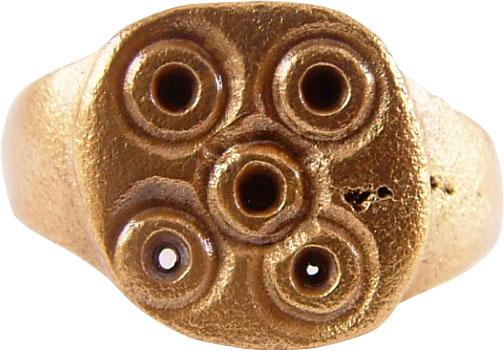 EUROPEAN PILGRIM’S RING C.500-800 AD SIZE 7 1/4 - Picardi Jewelry