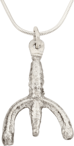 VIKING LUNAR PENDANT NECKLACE C.900-1000 AD JEWELRY - Picardi Jewelers