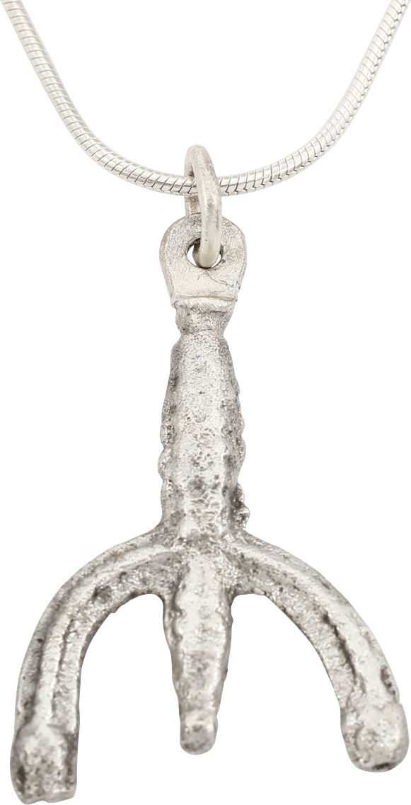 VIKING LUNAR PENDANT NECKLACE C.900-1000 AD JEWELRY - Picardi Jewelers
